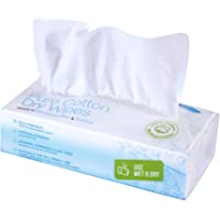 Los mejores  - Ivyone - Toallitas Secas de Algodón- 200 Toallitas- Algodón Natural y Biodegradable para Pieles Sensibles- Toallitas…